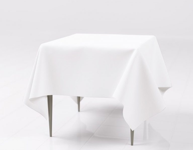 White Polyester Rectangular Tablecloth Rental ASAP Linen